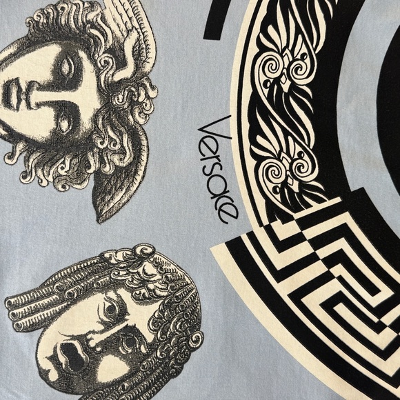 Versace Greek Balletto sky blue t-shirt - Medium - Picture 4 of 10